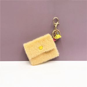 Mini Coin Purse Key Ring <b>Accessories</b> Car School Bag Pendant Fur <b>Doll</b> Plush Keychain Tiny Purse Keychains - Product Image 4