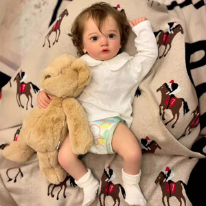 Poupée pour nouveau-né, 60cm, peau 3D réaliste avec veines visibles, poupée faite à la main de haute qualité, jouets pour enfants - Product Image 3