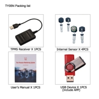 Système de surveillance de la pression des pneus intelligent universel TPMS, capteur USB, sans programmation, installation rapide pour Android TPMS voiture