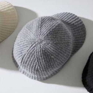 Casquette de baseball unisexe en laine mérinos, nouvelle collection automne-hiver 2025, en laine tricotée pour l'extérieur - Product Image 4