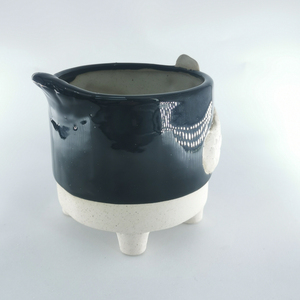 Planteur succulent en céramique émaillée en forme d'oiseau de dessin animé Pot de fleur en forme d'animal mignon <span class=keywords><strong>pour</strong></span> jardin utilisation au sol - Product Image 4