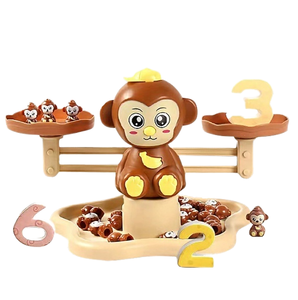 Herramienta de Aritmética para la Educación Temprana de los Niños, para la Adición y la Resta, Juguete de Matemáticas con Balanza Digital de Mono para Niños - Product Image 2