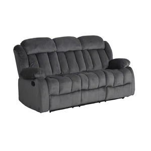 Sans lujo moderno <span class=keywords><strong>3</strong></span> <span class=keywords><strong>plazas</strong></span> tela marrón oscuro Manual reclinable sofá conjunto contemporáneo sala <span class=keywords><strong>de</strong></span> estar sofá reclinable - Product Image 6