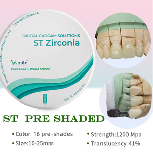 Blocs de fraisage dentaires Zolid zircone oxyde de <span class=keywords><strong>Zirconium</strong></span> céramique Compatible avec Amann Girrbach - Product Image 2