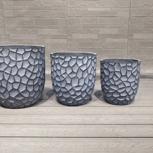 Macetas Redondas de Fibra de Arcilla de Colores Personalizados, Macetas de Flores para Decoración de Jardín Exterior, Macetas de Plantas de Jardín de Calidad - Product Image 4