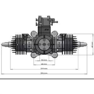最新 Dle 60cc 汽油发动机航模，适用于遥控无人机/飞机 - Product Image 5