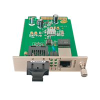 Gigabit/100Mbps/1000Mbps SMF/MMF Émetteur-récepteur à fibre optique simple/double Convertisseur de média enfichable Monté en rack à 16 emplacements pour FTTH