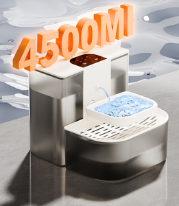 <span class=keywords><strong>Fontaine</strong></span> à <span class=keywords><strong>eau</strong></span> automatique pour animaux de compagnie, sans fil, rechargeable, en acier inoxydable, avec télécommande, pour chiens et chats d'intérieur. - Product Image 6