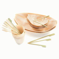 Bateau à sushi en bois naturel au design élégant, jetable et biodégradable pour hôtels et camping, design simple