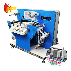 Automatic Feeding Paper PVC Sticker Label Digital Roll To Roll Rotary Die Cutting Slitting Cutter Machine Label Cutting Machine