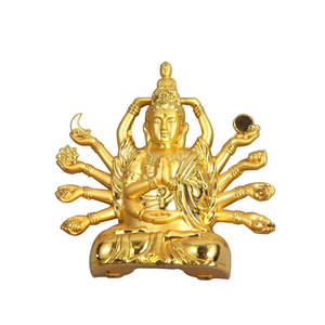 Animale scultura decorativa personalizzata incisore in metallo <span class=keywords><strong>oro</strong></span> figure di metallo artigianato in metallo che colano scatola di legno o scatola di plastica figurina - Product Image 2