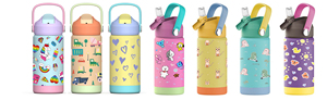 Botella <span class=keywords><strong>de</strong></span> Agua Infantil Hong Ling, Económica, Colorida, Libre <span class=keywords><strong>de</strong></span> BPA, Apta para Alimentos, con Pajita, Portátil para Viajes y Escuela - Product Image 4