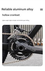 Bicicleta de Montanha DFQ em Fibra de Carbono 2*12 Velocidades Variáveis Freio a Disco Duplo 27.5/29" Cross Country em Liga de Alumínio Capacidade de Carga de 150kg - Product Image 5