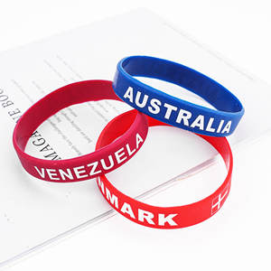 באיכות גבוהה עמיד מותאם אישית הבלטה בסגנון ימי ידידותי לסביבה מודפסת הודעה מסוגנן לוגו סיליקון <span class=keywords><strong>wristband</strong></span> - Product Image 6