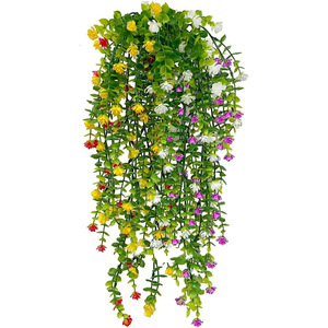 Green Field Artificial Eucalyptus <b>Wall</b> Hanging Plant Vine Floral <b>Decoration</b> For Indoor Outdoor Use - Product Image 5