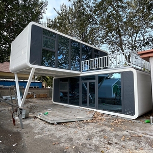 บ้านพักสำเร็จรูปทรงแอปเปิ้ล Sinoy Villa สำหรับโรงแรม ราคาประหยัด บ้านพักทรงแอปเปิ้ลแบบถอดประกอบได้สำหรับสวนสาธารณะ บ้านสำเร็จรูปแบบตู้คอนเทนเนอร์ <span class=keywords><strong>Dacha</strong></span> - Product Image 4