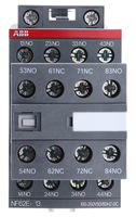 Contacteur de commande moteur 1SBH137001R1362 NF62E-13, bobine 230V AC, contact 6 A, 690V 8 pôles, NO/2 NC, série NF