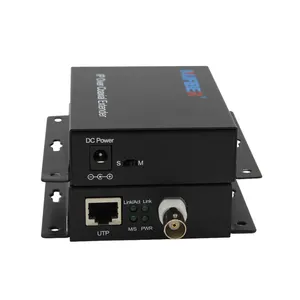 OEM转换器RJ45至BNC IP以太网通过同轴视频发射器1500米IP RJ45至同轴转换器