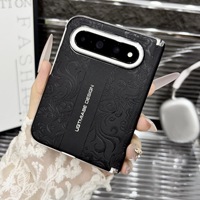 Pour Xiaomi 18 Fold, Housse de Protection Pliable Anti-Chute Premium Élégante, Texture Cuir PU, Double Charnière Magnétique