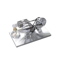 Générateur à moteur Stirling, moteur à vapeur, expérience de physique, science populaire, production scientifique, modèle d'invention