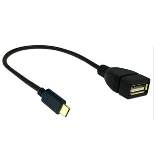 สายเคเบิลอะแดปเตอร์ประเภท C เป็น USB OTG แบบมุมฉากสำหรับอุปกรณ์แอนดรอยด์พร้อมขั้วต่อชุบทองแกนทองแดงบริสุทธิ์หุ้มด้วยพีวีซี - Product Image 2