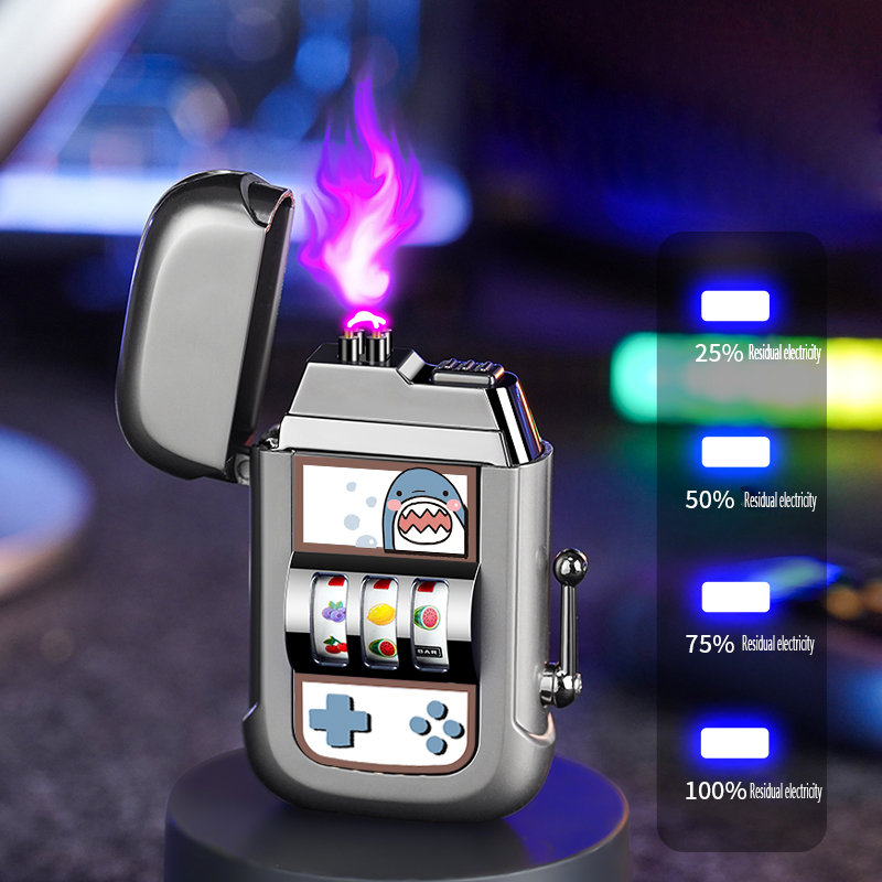Classic Mini Gambling Slot Machine Lighter - Rechargeable, Fun Games for  Camping & Outdoor Use
