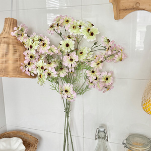 การจัดดอกเดซี่ประดิษฐ์ ผ้าไหมคุณภาพสูง สไตล์ชนบท ตกแต่งบ้าน - Product Image 1