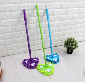 Mini limpiador de trapeador Triangular Lazy Mop Limpieza de suelo Fregona plana con mango mágico extensible Limpieza de interiores Escoba plana - Product Image 6