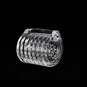 Mini Copa de Masturbación Masculina Transparente de TPE con Diseño de Túnel Interno Granulado para Sexo Vaginal - Product Image 4