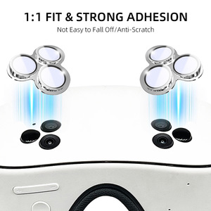 Couvercle d'objectif Offre Spéciale <span class=keywords><strong>Film</strong></span> protecteur HD pour Meta Quest3S coussin de protection en verre trempé cadre en alliage d'aluminium accessoires VR - Product Image 4