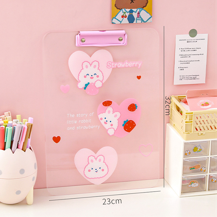 acrylic clipboards3-Clip color random