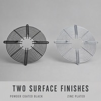 Grille de protection de ventilateur en acier inoxydable, pièces de rechange pour ventilateur d'extraction, couvercle de ventilateur de poulailler personnalisé en gros