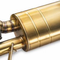 Système d'échappement à soupapes en titane haute performance sur mesure avec finition lisse de 1,5 mm d'épaisseur pour M5 F90 G90 G99 4.4T