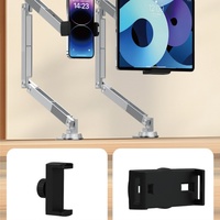 Support de bureau articulé flexible OEM pour téléphone et tablette, support de lit en aluminium pour appareils de 4,7 à 12,9 pouces