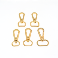 Mousqueton ovale pivotant à gâche de 19 mm et 25 mm pour sangle de sac, connecteur de porte-clés, vente en gros