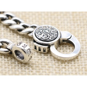 Collier en <span class=keywords><strong>Argent</strong></span> Sterling S925 avec Pendentif Mantra à Six Mots, Bijou Tendance pour Hommes et Femmes - Product Image 2