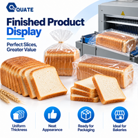 Équipement de découpe automatique de pain de mie pour boulangerie commerciale, machine à trancher le pain électrique automatique