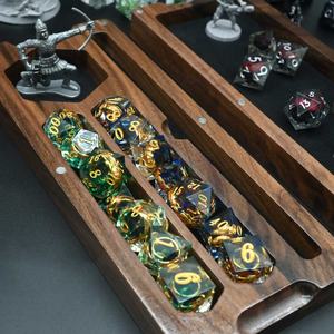 Boîte à dés en bois rectangulaire pour <span class=keywords><strong>miniatures</strong></span> de jeu de rôle, disponible en 3 tailles, pour Donjons et Dragons - Product Image 3