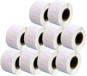 <span class=keywords><strong>Dymo</strong></span> S0722370 99010 rollo 350 28mm X 89mm negro blanco autoadhesivo LW etiqueta de dirección Compatible con LabelWriter Label Maker - Product Image 1