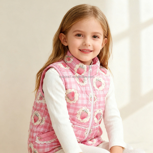 Saint Valentin Veste Matelassée <span class=keywords><strong>Gilet</strong></span> Haut Sans Manches Enfant Fille Vêtements Enfants <span class=keywords><strong>Gilet</strong></span> Rembourré Filles <span class=keywords><strong>Gilet</strong></span> Matelassé - Product Image 3