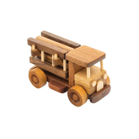 Jouets en bois de camion de pompiers, cadeau d'anniversaire pour enfants, jouets en bois de camion de pompiers, décoration de la maison, cadeau de Noël