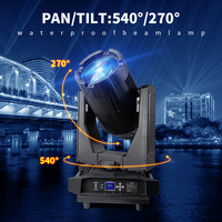 Projecteur de scène à tête mobile DMX512 étanche IP65 380W Sky Beam 20 canaux 17 gobos 13 couleurs Angle de faisceau 1.9-3° Prisme 16+3 couches