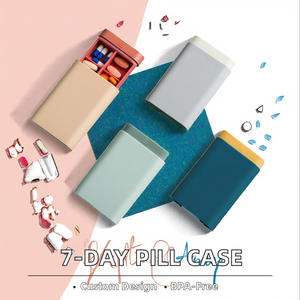 卸売りカスタマイズ可能な7日間のBPAフリープラスチックピルオーガナイザーかわいい旅行ピルケース引き出し工場用ピル収納ケース - Product Image 3