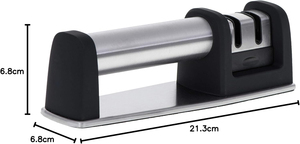 New Hot-selling 2 Stage Grinding Stone Tool Mini Kitchen Knife <b>Sharpener</b> for Knives Whetstone Manual Stainless Steel - Product Image 6