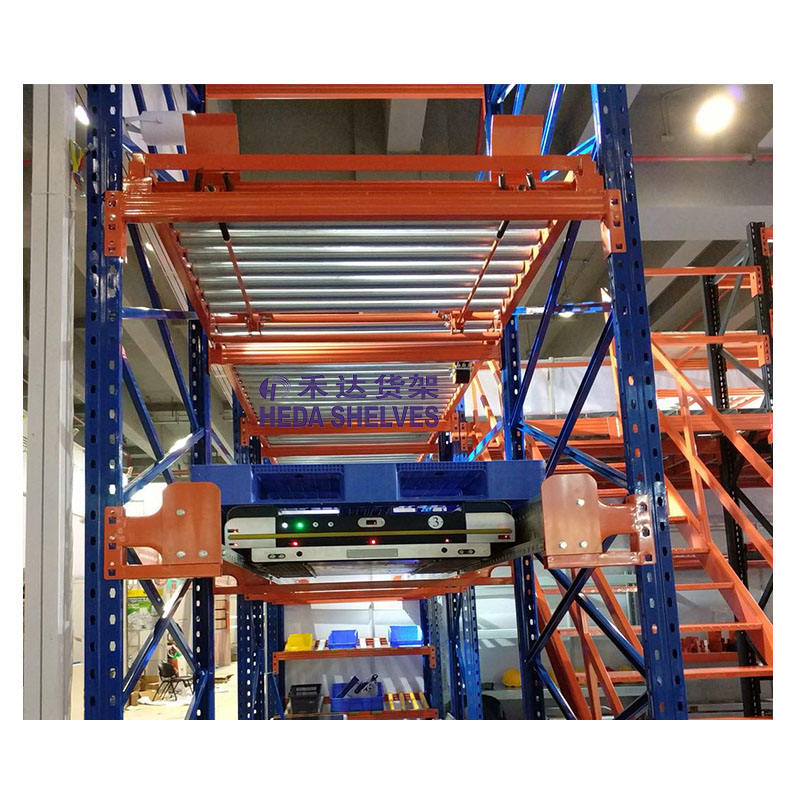 Shuttle Rack System / Pallet Runner High Density Industrial Warehouse ...