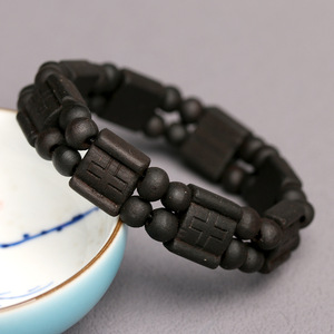 Bracelet en <span class=keywords><strong>bois</strong></span> massif avec élastique pour l'exportation, disponible en plusieurs couleurs - Product Image 3