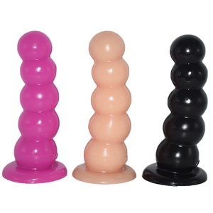 FAAK 054 Anus Beads Anal Plug Mental Healthy Easy Clean Perfect Softness and Hardness Realistic <b>Dildo</b> - Product Image 2