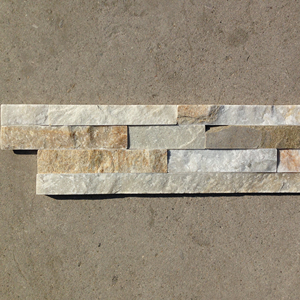 Piedra amarilla de cuarzo para revestimiento de pared, piedra decorativa de ratán para exteriores, azulejos de pared - Product Image 2