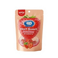 Sachet Mylar Recyclable Personnalisé pour Emballage de Bonbons Gommeux aux Fruits (Fraise) Imprimé par Héliogravure de Qualité Alimentaire – Vente en Gros