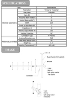 Routeur extérieur 5G avec antenne Yagi anti-drone 806-960mhz et polarisation verticale 1.5ghz